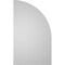 Ekena Millwork Quarter Round Top Left Surface Mount PVC Gable Vent w/ 2"W x 1-1/2"P Brickmould Frame, 20"W x 34"H GVPQL20X3402SN - alternate 2